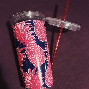 Lilly Pulitzer Tumbler with Straw